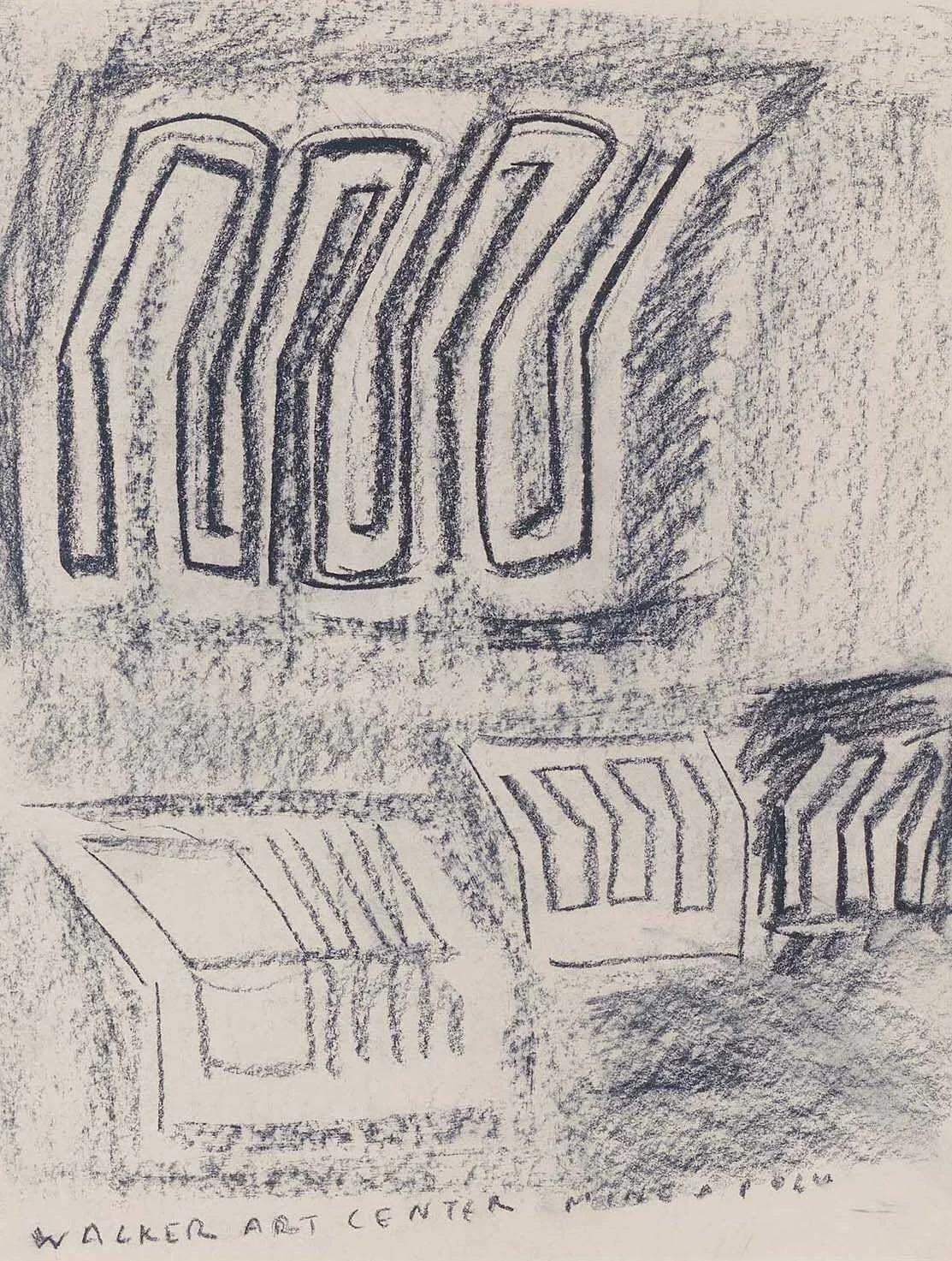 Σπουδή για γλυπτό στο Walker Art Center II, detail