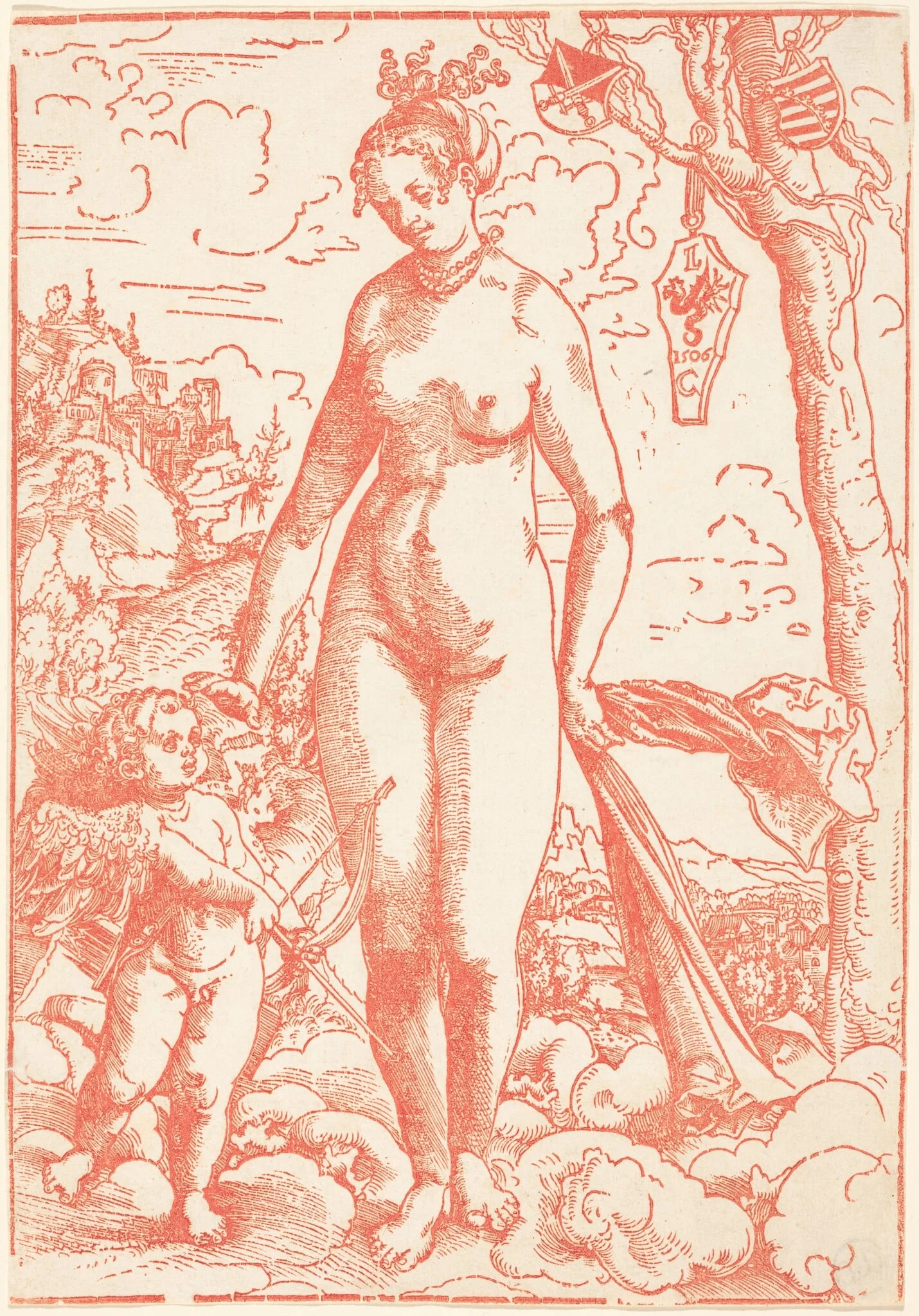 Venus and Cupid, detail