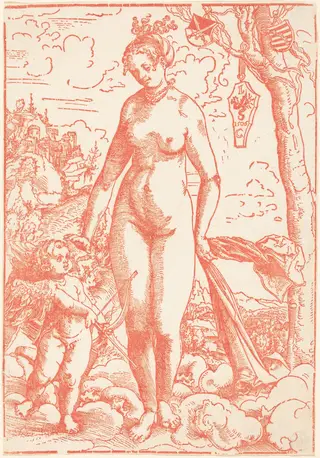 Venus and Cupid, by Lucas Cranach the Elder, ink, 1506