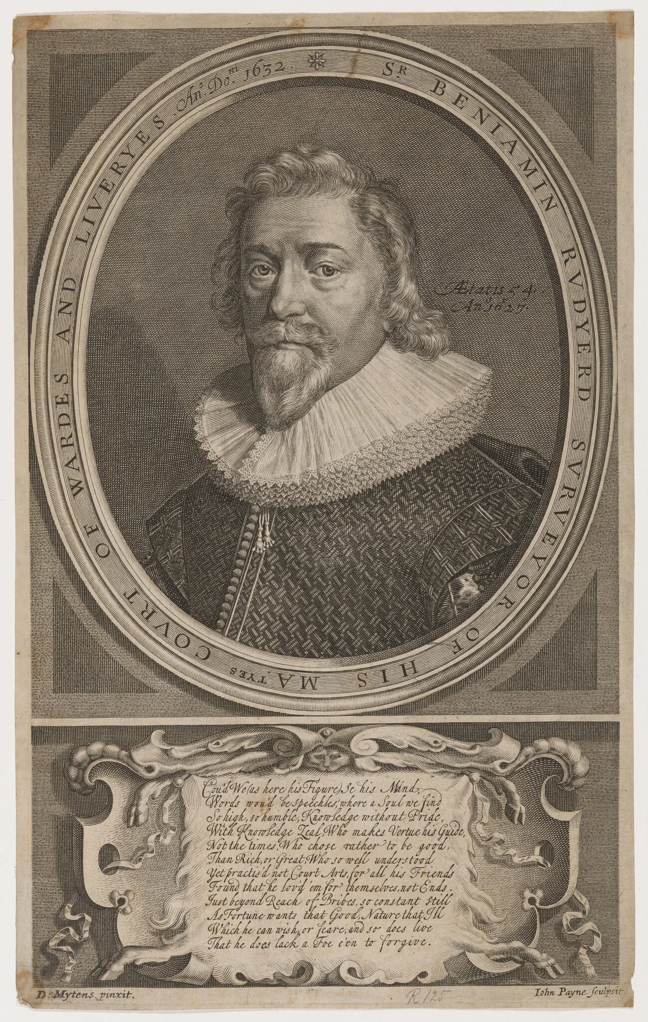 Sir Benjamin Rudyerd, Politician and Poet, detail