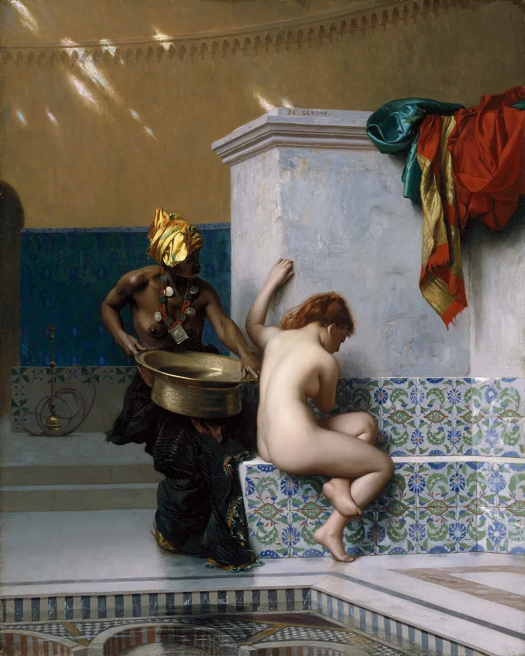 Moorish Bath, by Jean Léon Gérôme, oil, 1870