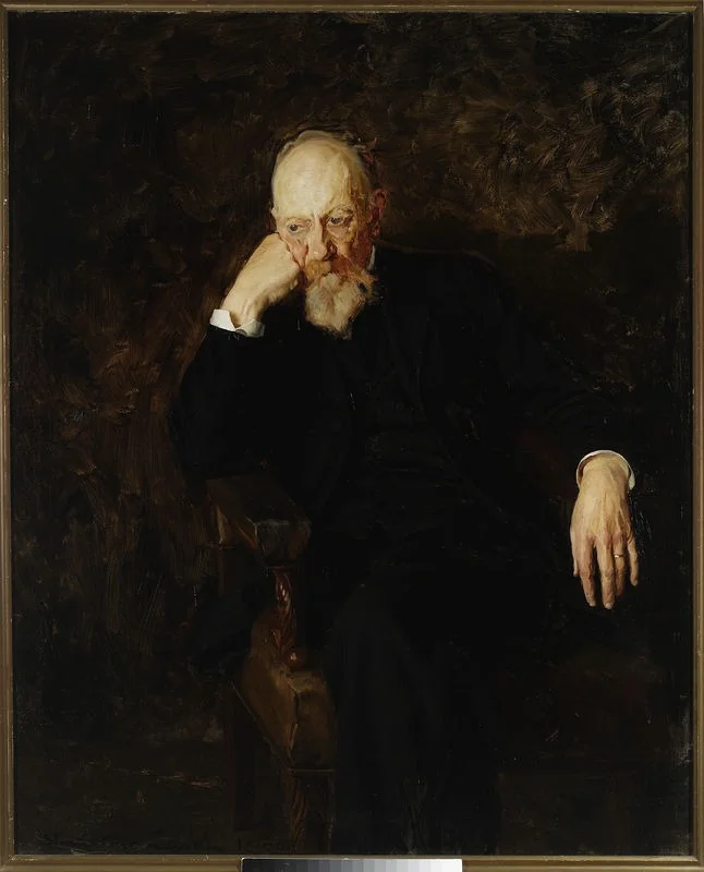 Portrait of professor Aleksander Jabłonowski, detail