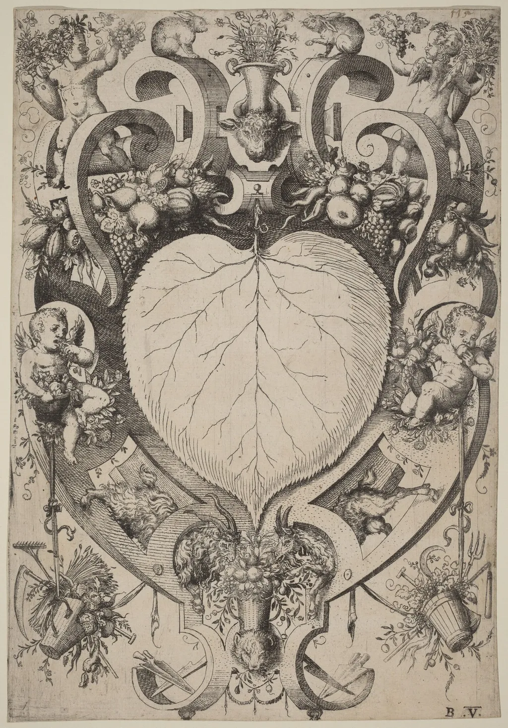Earth, by Jost Amman, ink, 1568