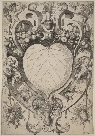 Earth, by Jost Amman, ink, 1568