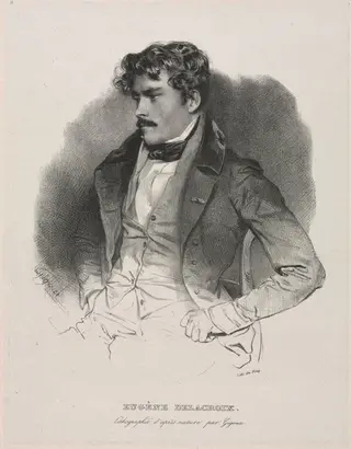 Eugène Delacroix, by Jean Francois Gigoux, 1832