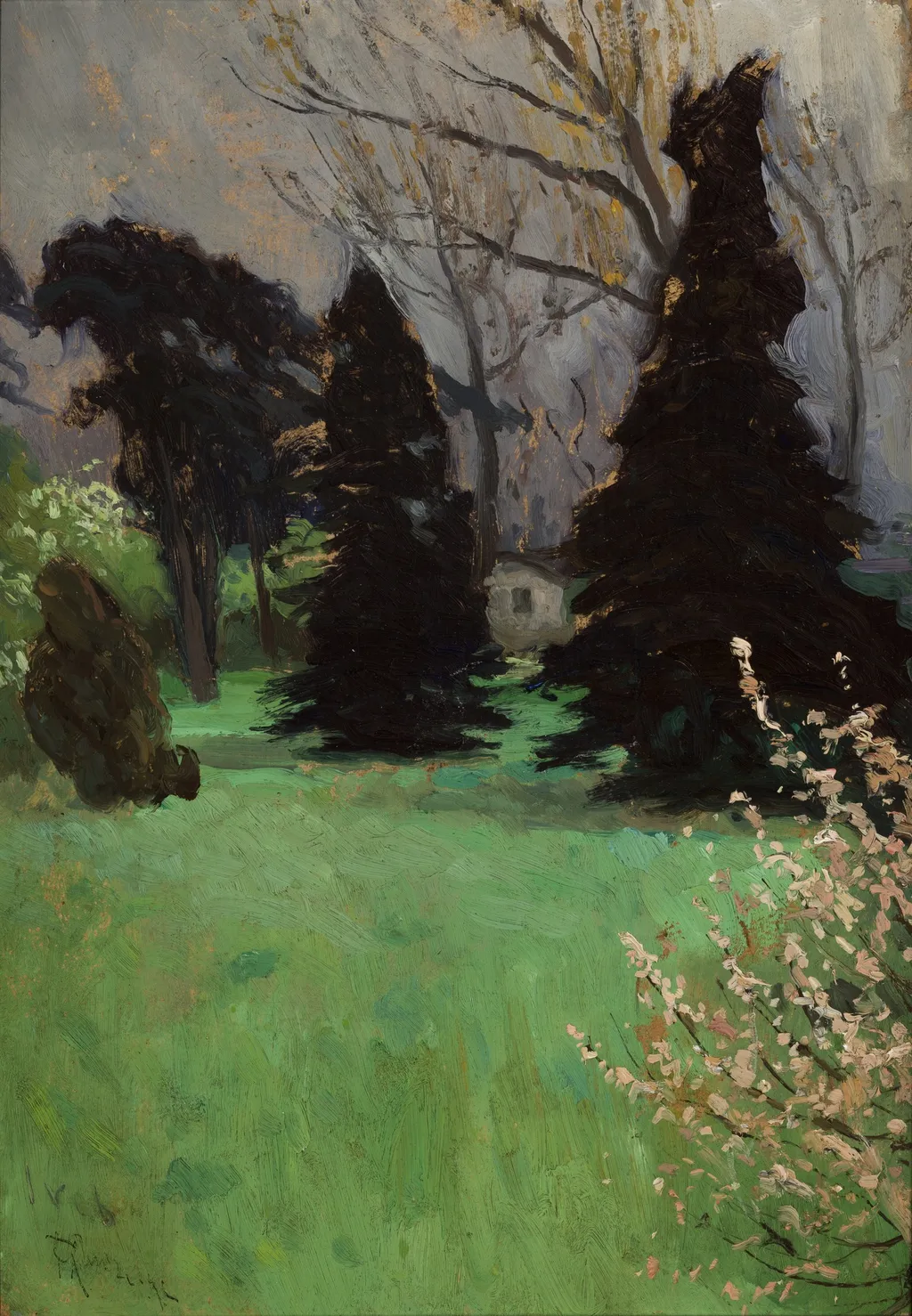 Park at Włochy near Krakow, by Ferdynand Ruszczyc, unspecified, 1906