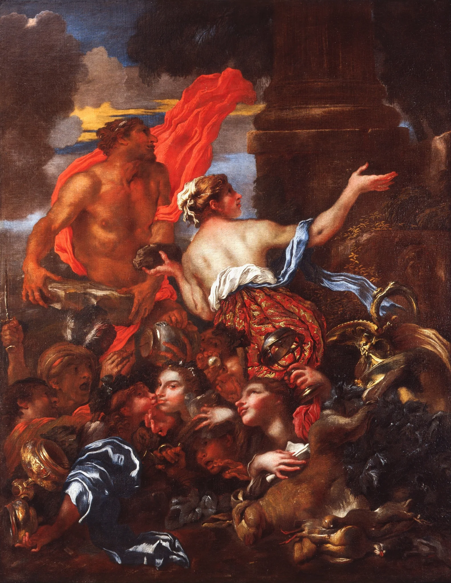 Deucalion and Pyrrha, detail