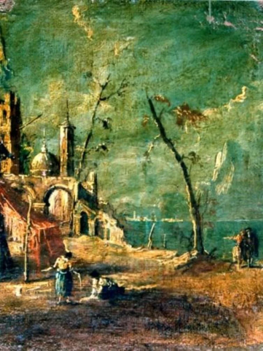 Peisaj la malul mării, detail