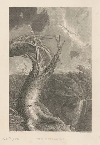 The Whirlwind, by Edward Gallaudet, ink, 1836