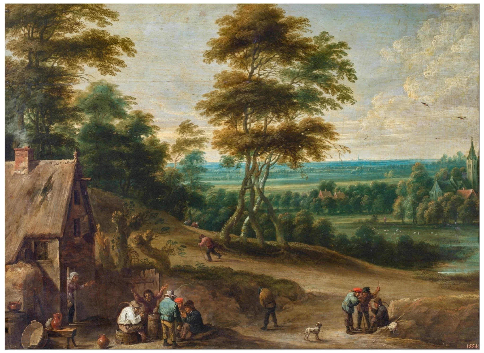 Villagers' Lunch, detail