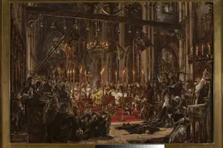 Defeat at Legnica, from the series “History of Civilization in Poland”, by Jan Matejko, oil
