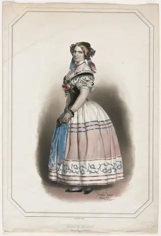 Portrait of Albina Maray, by Eduard Kaiser, 1851
