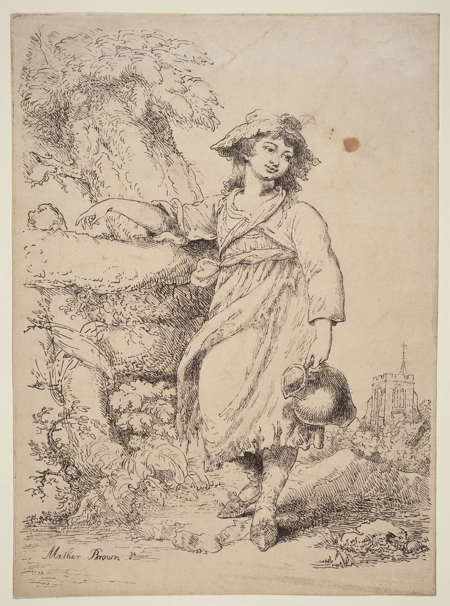 Girl with a Pitcher, detail