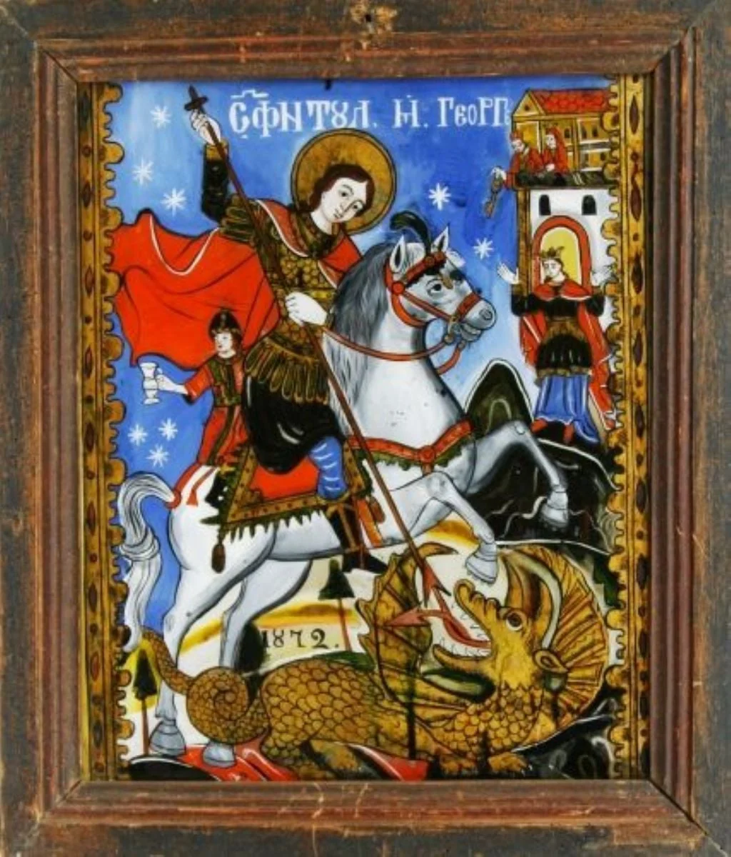 Sfântul Mare Mucenic Gheorghe, detail