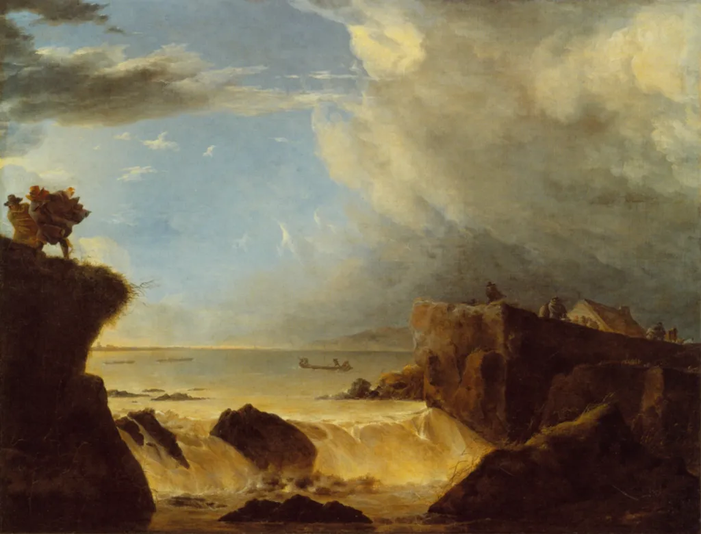Breach of a Dyke by Storm Surge on March 5 1651, by Jan Asselijn, oil, 1651