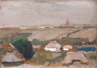 Ukrainian Village, by Jan Stanisławski, unspecified, 1903