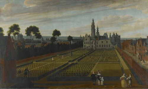 The Hotel de Nassau in Brussels., detail