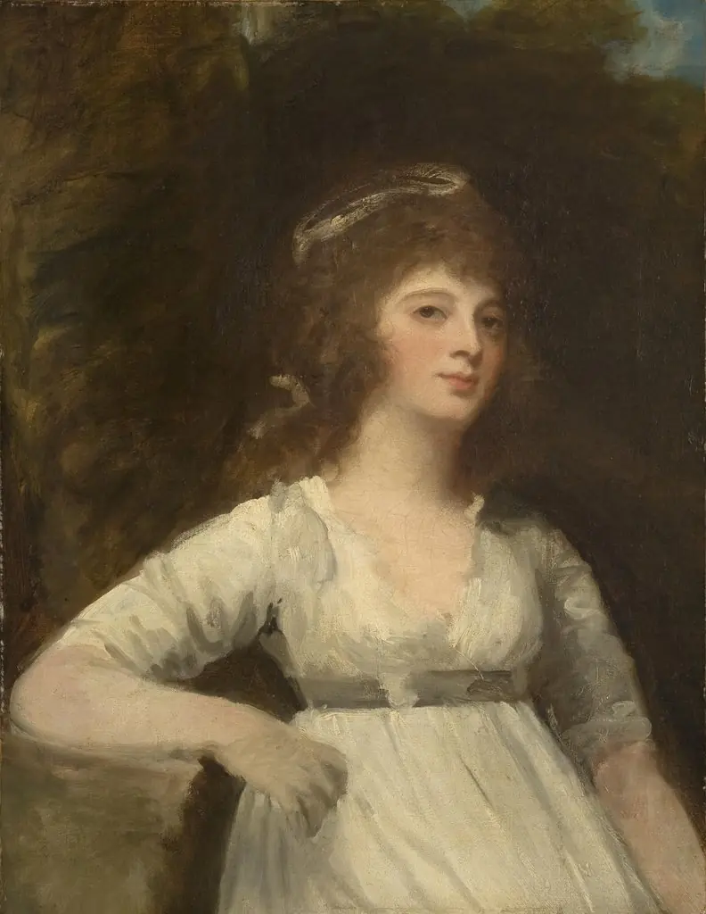 Portrait of Mrs. Finch, by George Romney, oil, 1796