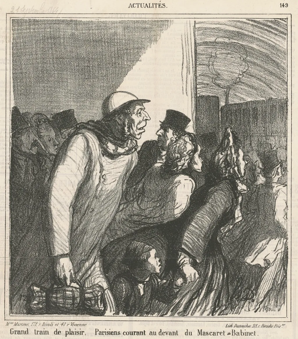 Grand train de plaisir, by Honoré Daumier, ink, 1864