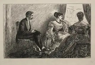 The White Camellia, by George Louis Palmella Busson Du Maurier, 1868