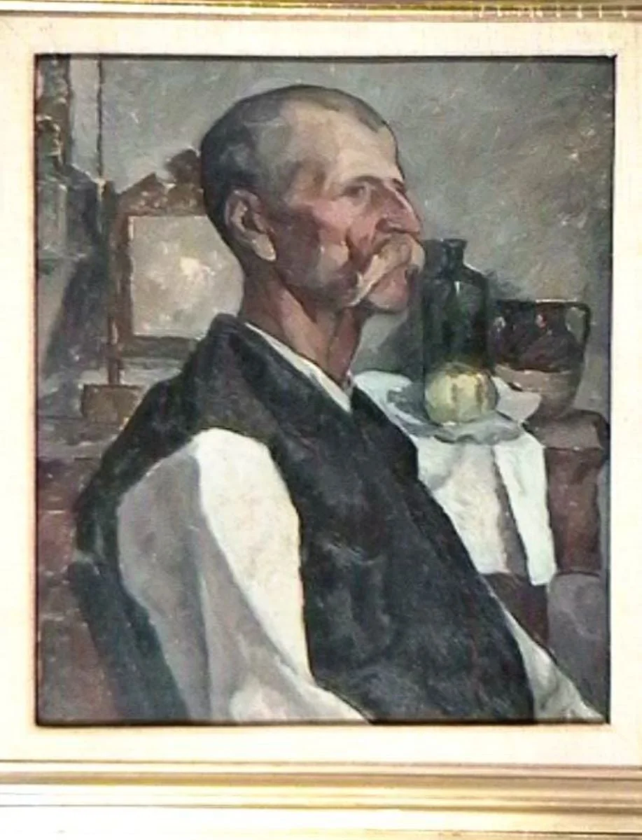 Portret de țăran (Cărăușul), detail