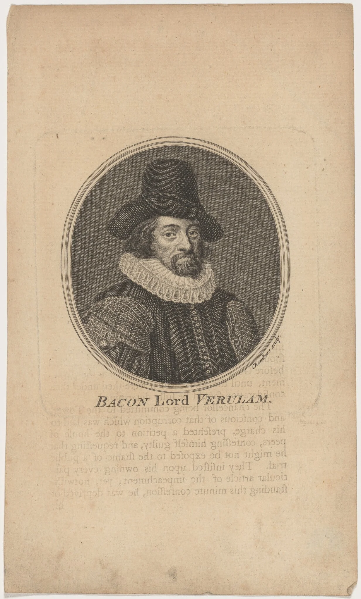 Bacon Lord Verulam, detail