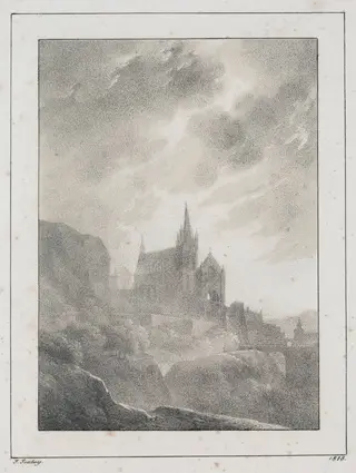 The Cathedral, by Jean-Baptiste Isabey, 1818