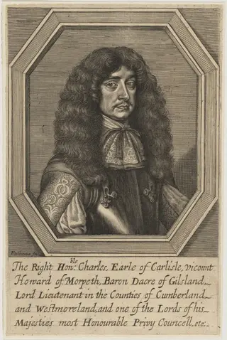 Charles Howard, Earl of Carlisle, by William Faithorne, ink, 1669