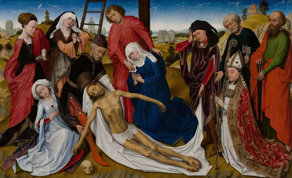 Lamentation of Christ, by Rogier van der Weyden, oil, 1460