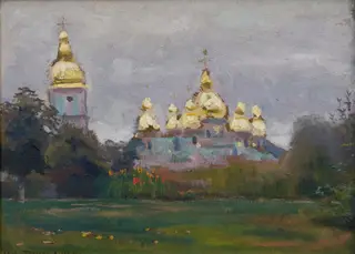 St Michael's Monastery in Kyiv, by Jan Stanisławski, unspecified, 1903