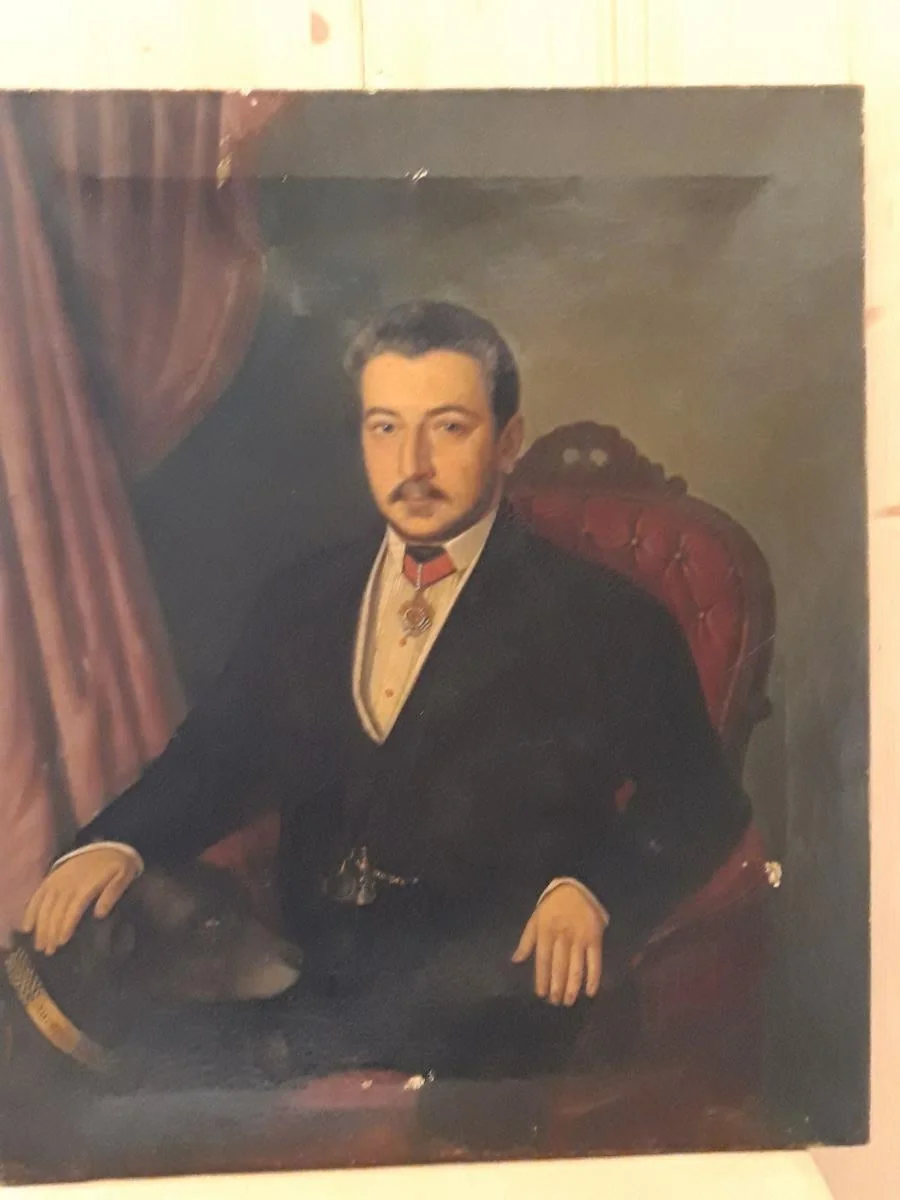 Portretul lui Nicolae Manu, detail
