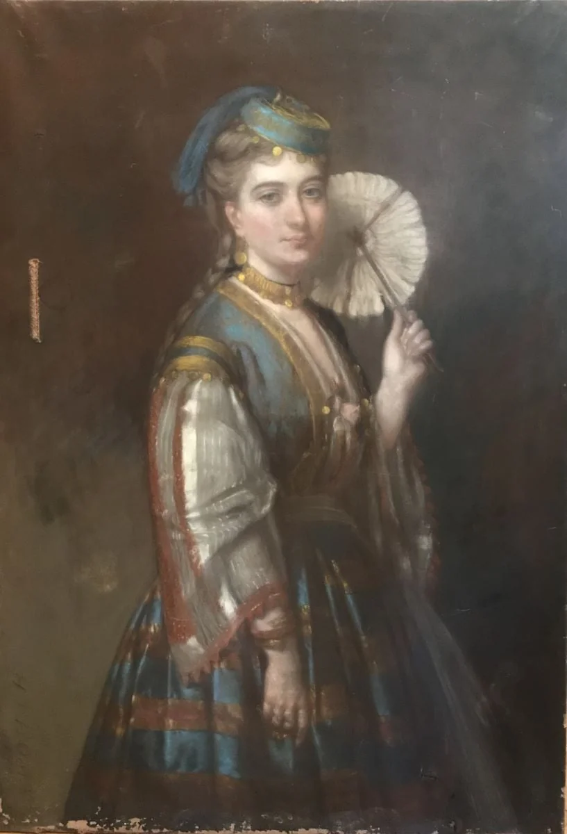 Portretul Luciei Ghica, detail