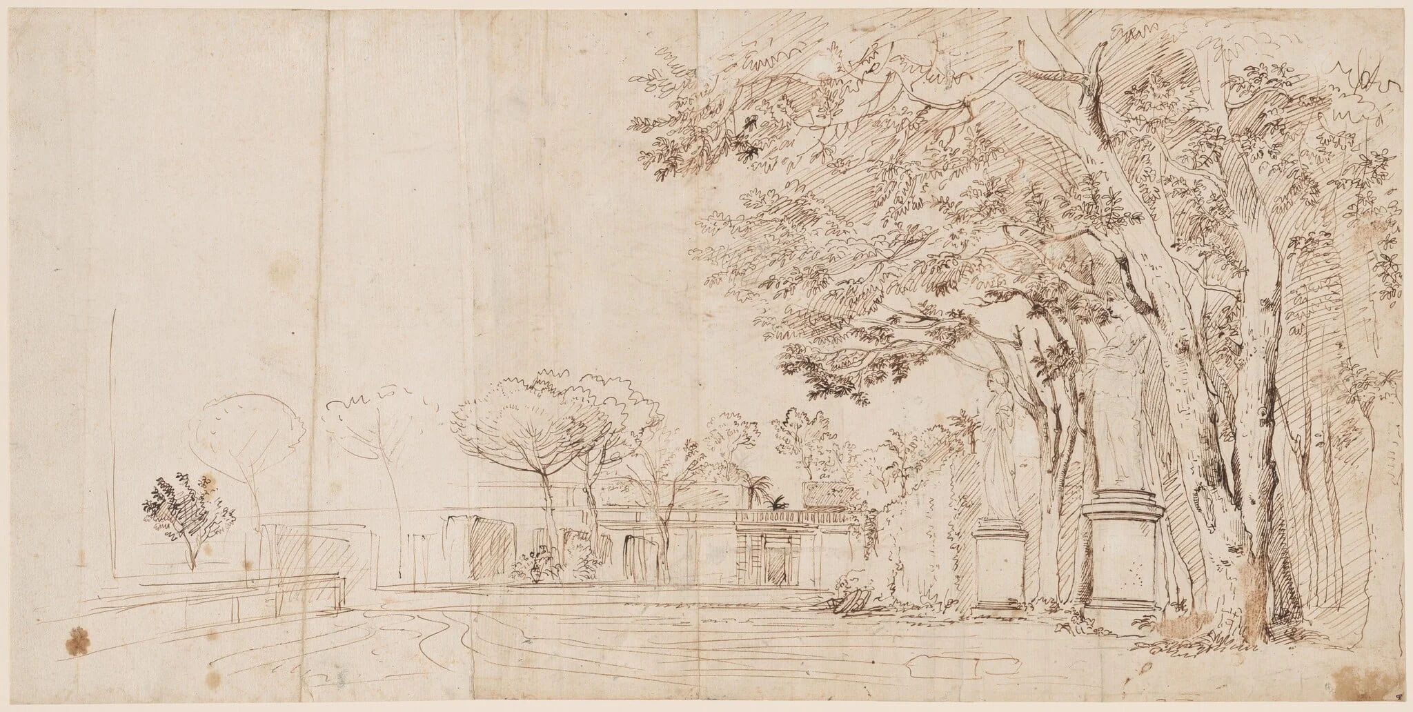 The Gardens of the Villa Medici, detail
