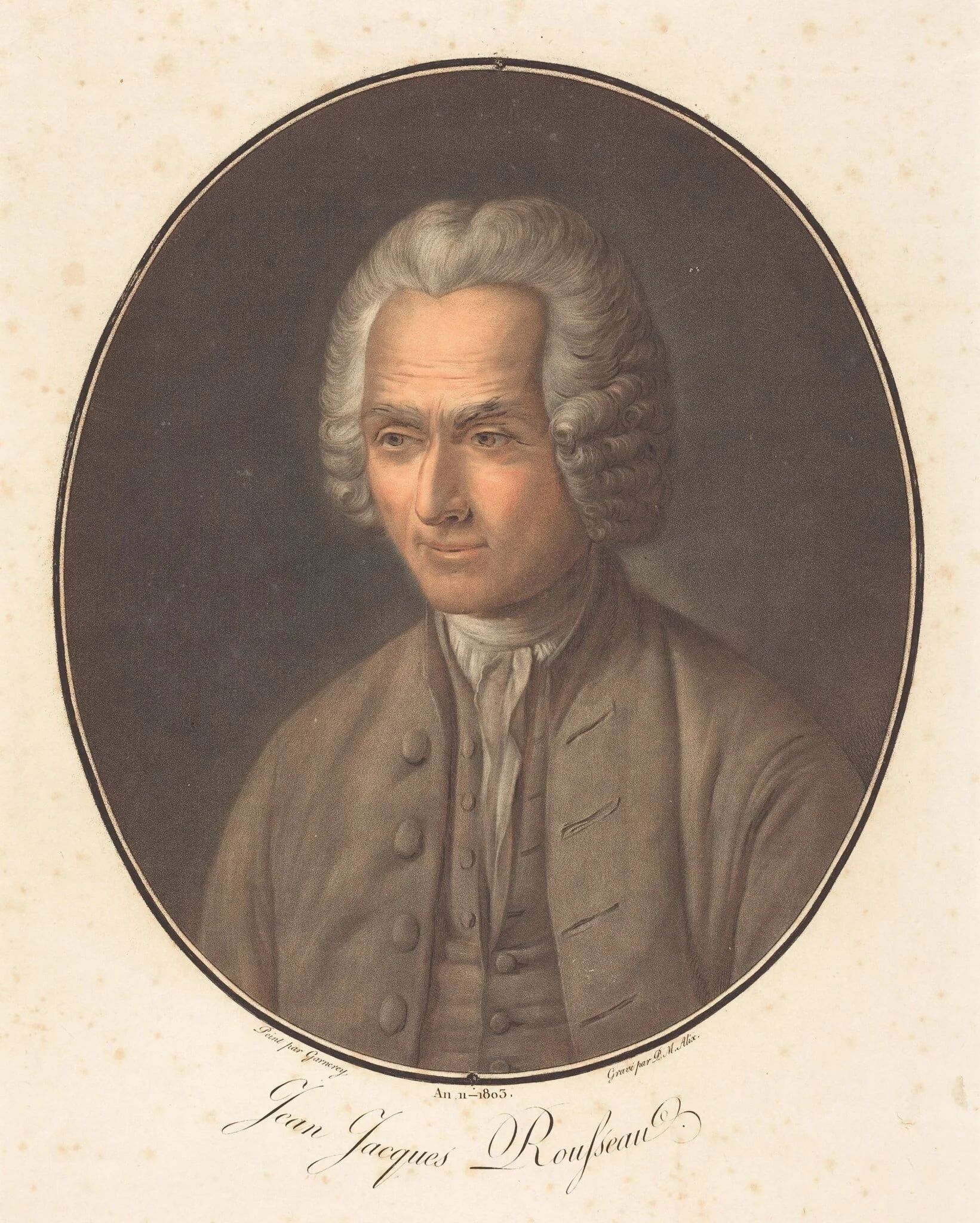 Jean Jacques Rousseau, detail
