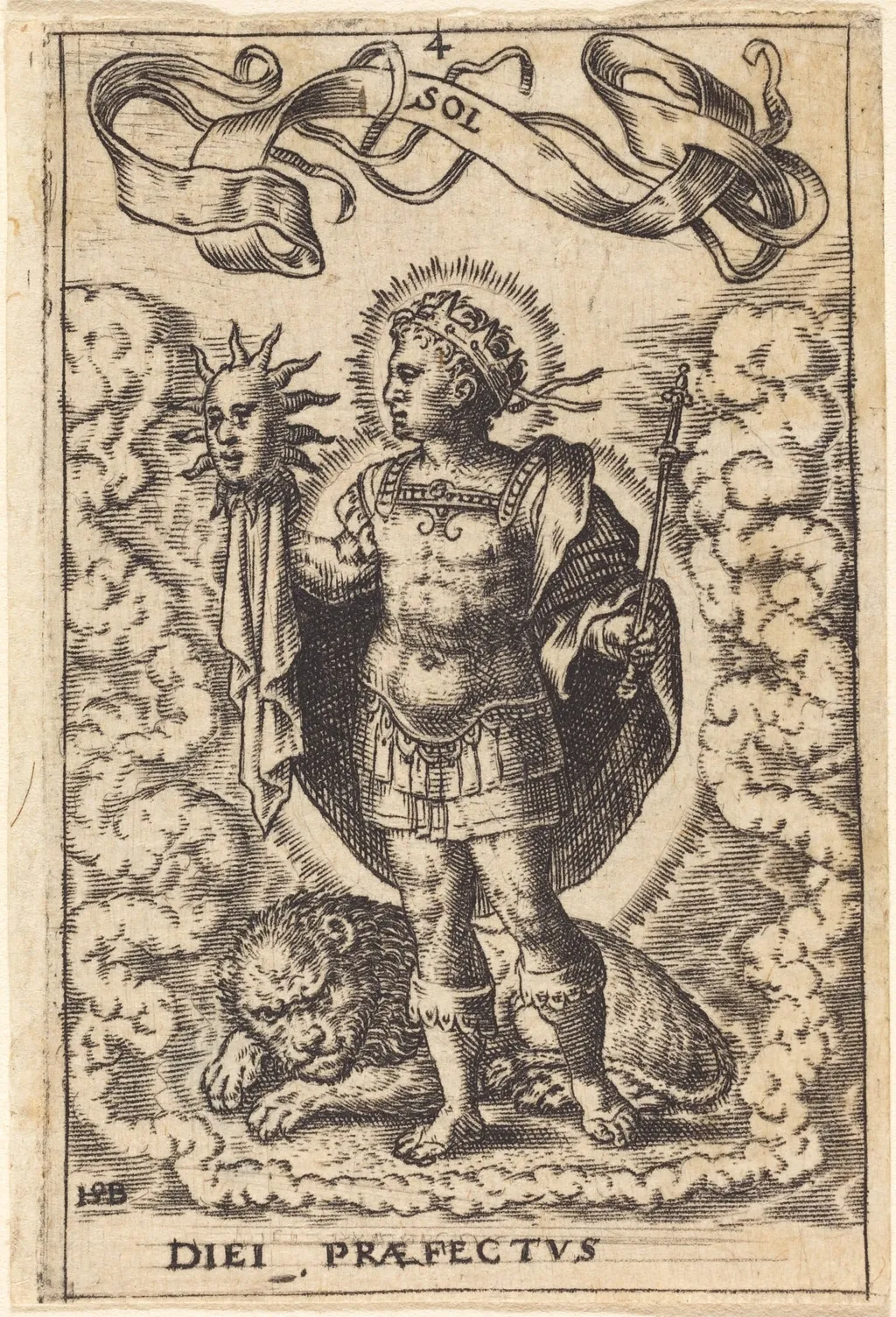 Sun, by Theodor de Bry, ink, 1584