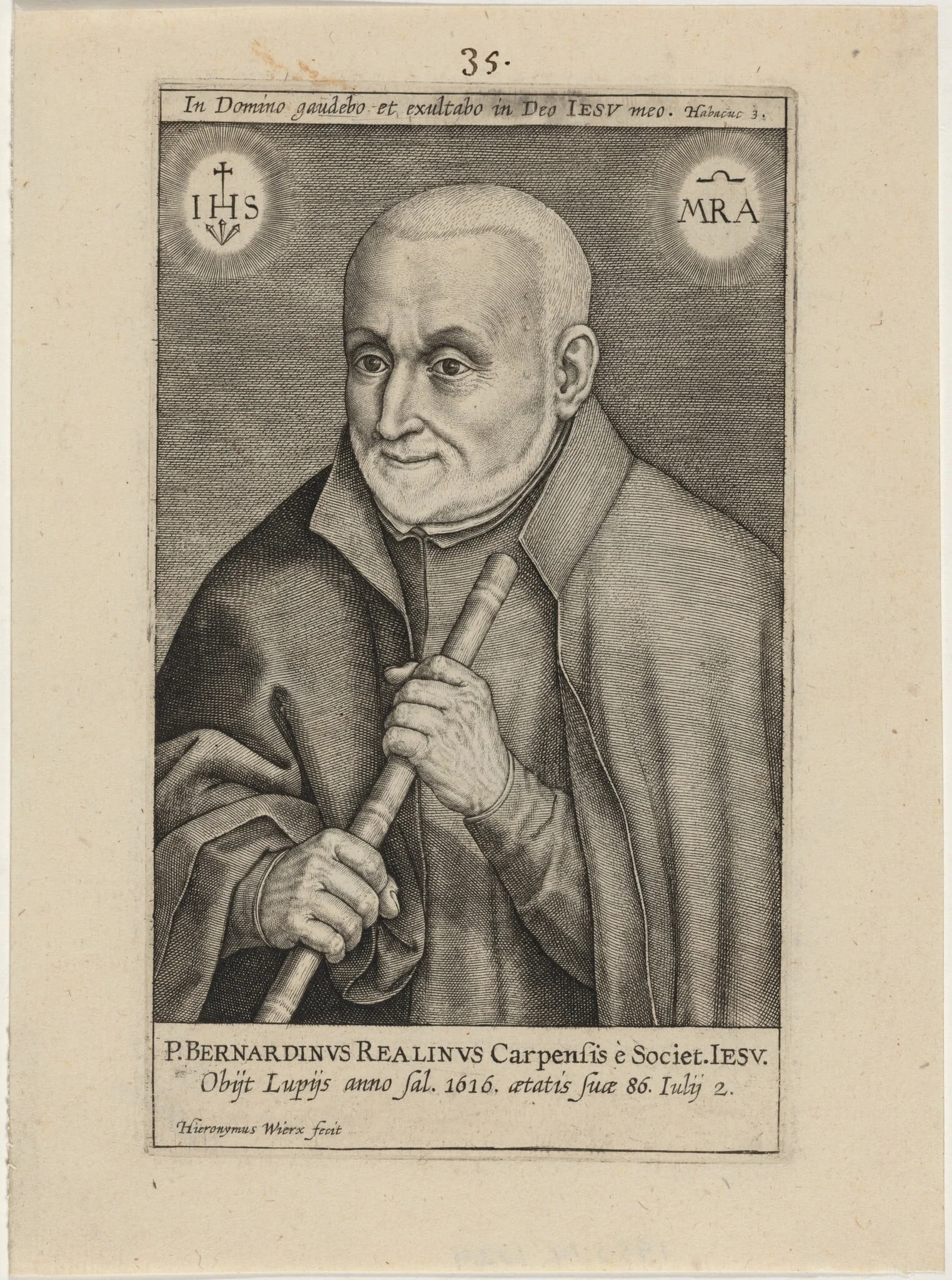 Bernardin Realinus, Jesuit Priest, detail