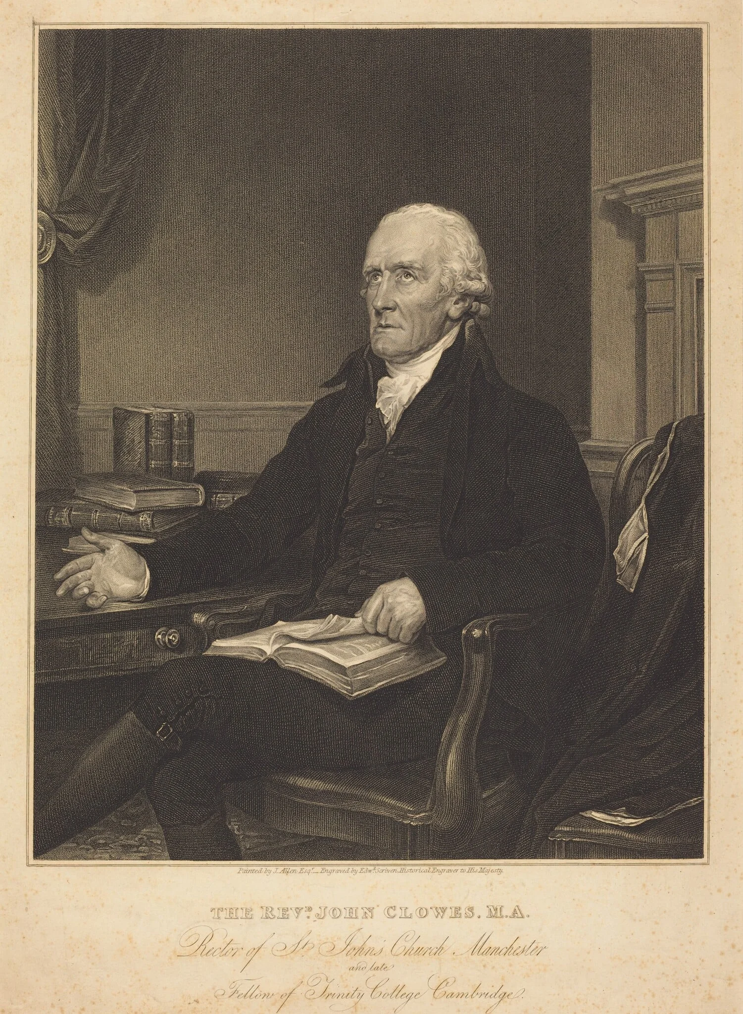 Rev. John Clowes, detail
