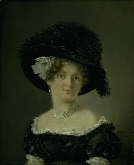 Mathilde Theresia von Irgens-Bergh, née Holsten, Wife of Mathias Friis von Irgens-Bergh, detail