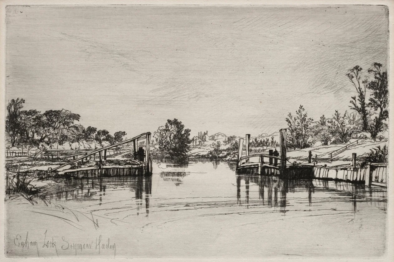 Egham Lock, detail