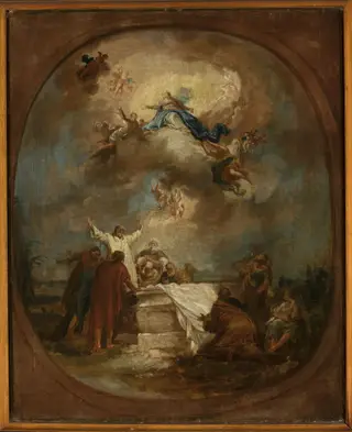 Assumption of Our Lady, by Wolfgang Koepp, oil, 1800