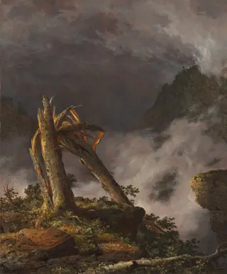 Storm in the Mountains, by Frederic Edwin Church, oil, 1847