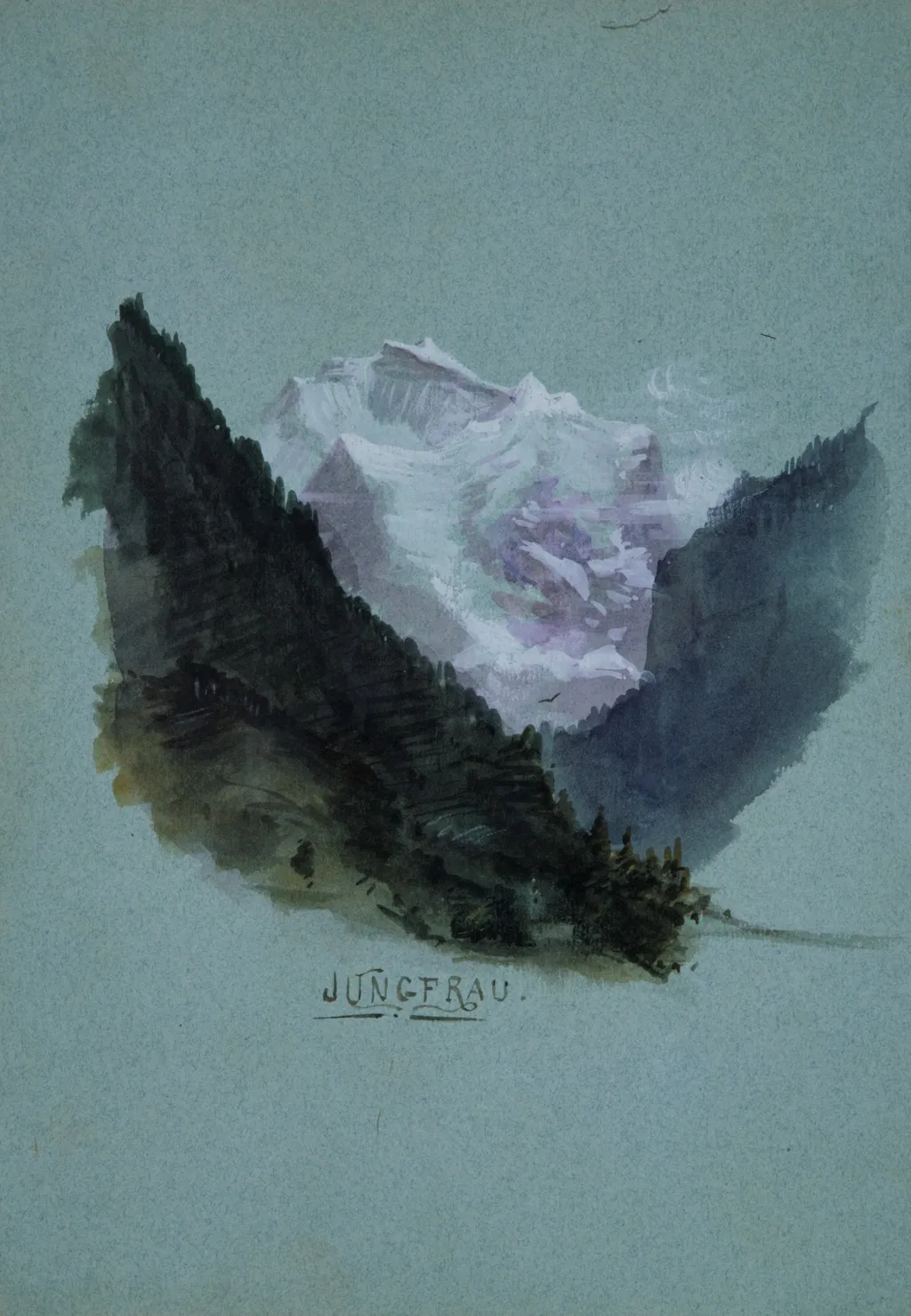 Jungfrau (from "Splendid Mountain Watercolours" Sketchbook), by John Singer Sargent, unspecified, 1870