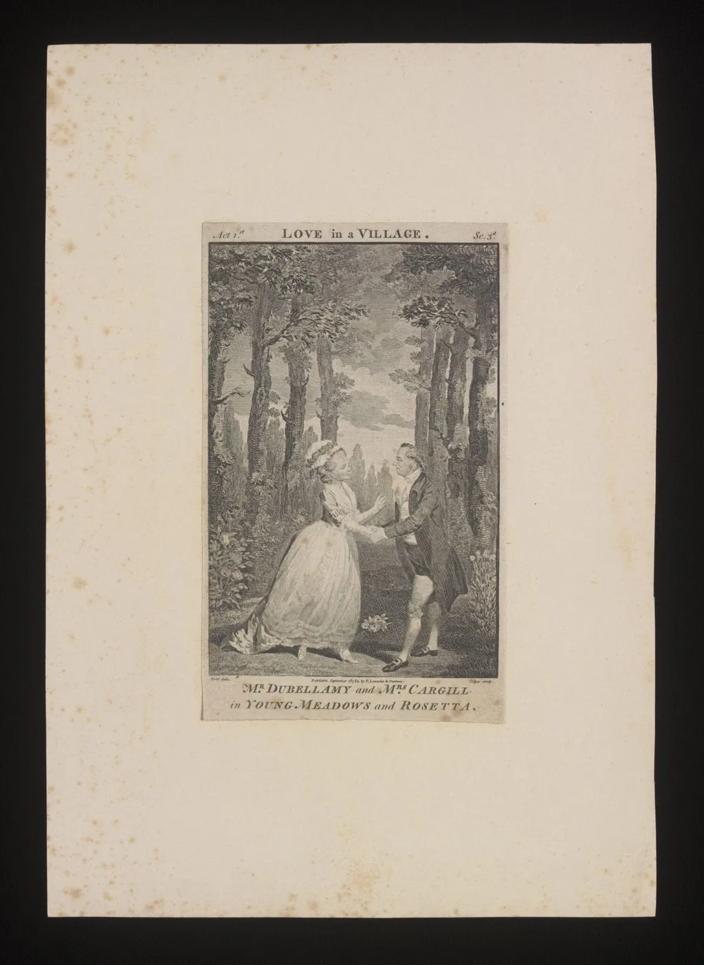 Love in a Village, by Joseph Collyer, 1