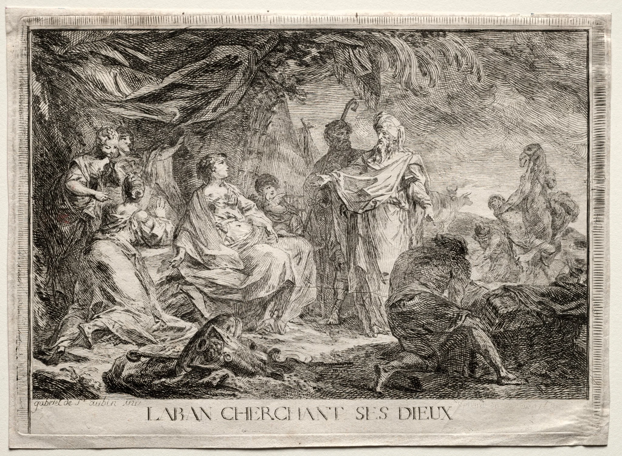 Laban Searching for His Household Gods, detail