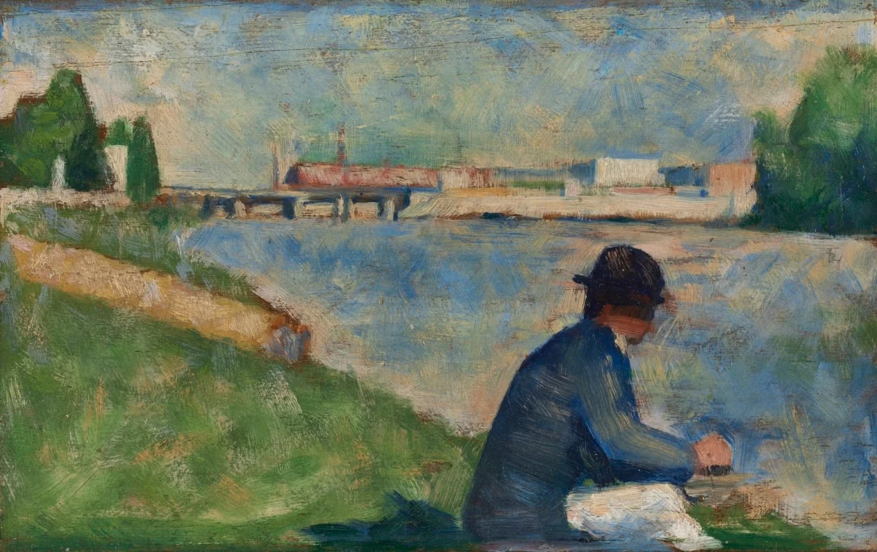 Study for "Bathers at Asnières", detail