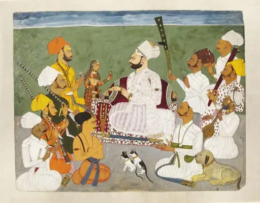 Thakur Padam Singh, by Manna, paint, 1721