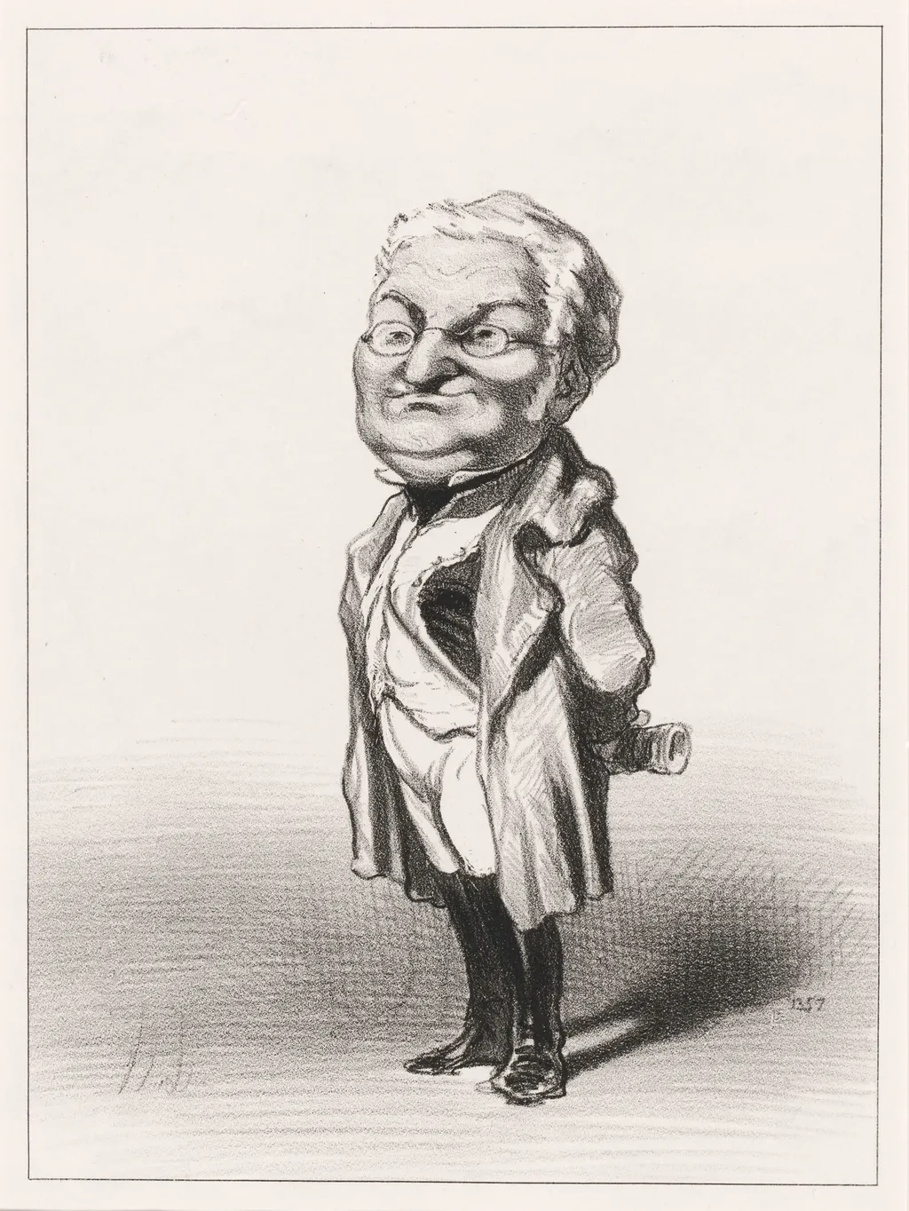 Adolphe Thiers, by Honoré Daumier, ink, 1848