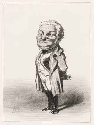 Adolphe Thiers, by Honoré Daumier, ink, 1848