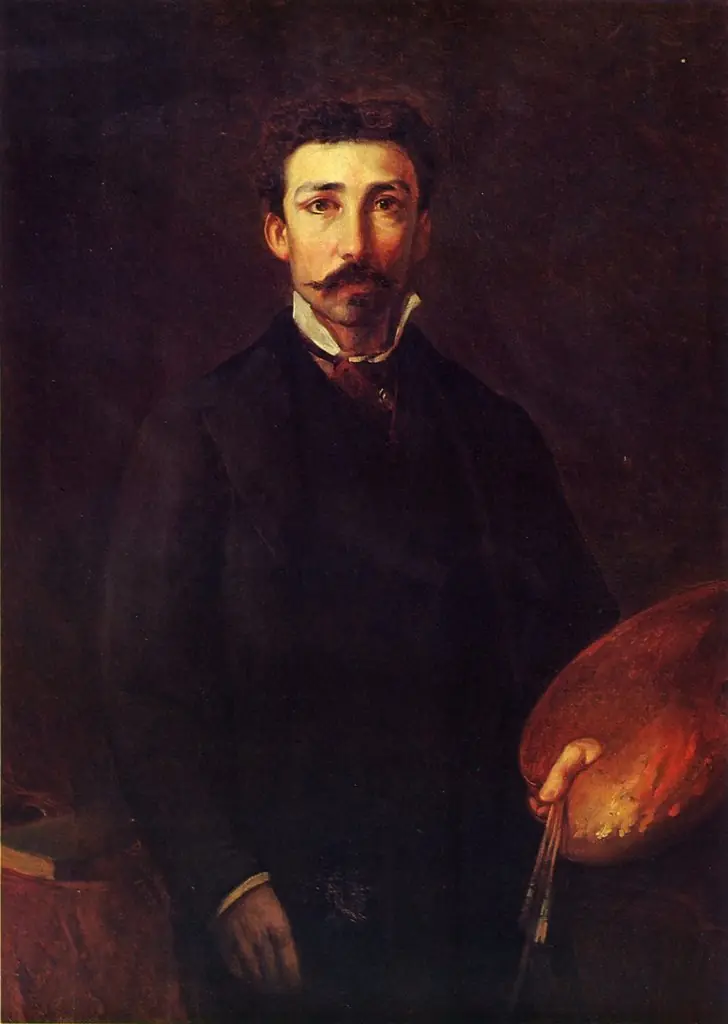 Autorretrato de Pedro Américo, by Pedro Américo, oil, 1897