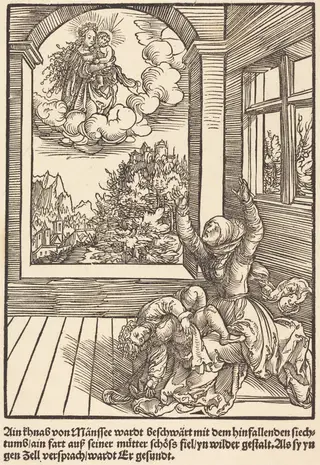 Ain khnab von Mansee wardt .., by Master of the Miracles of Mariazell, ink, 1503